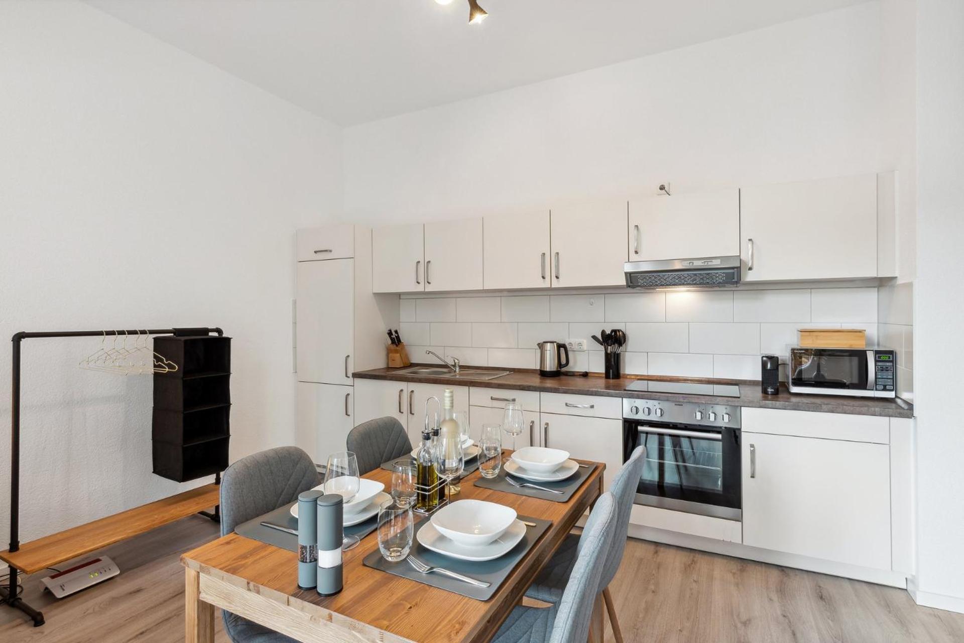 Homespace - Magdeburg - Gemuetliches Apartment Mit Balkon Exterior photo
